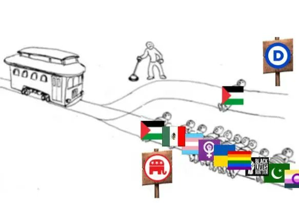 caitoz's tweet photo. The most obnoxious thing about this type of meme is that it equates the suffering of people in Gaza with the suffering of Americans under Trump's domestic policy. They simply are not comparable. Not even remotely. https://t.co/7W8nIOBot1