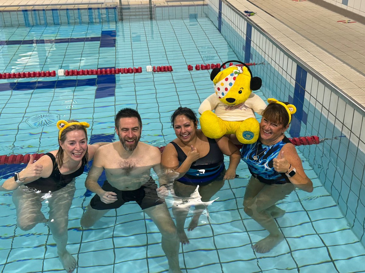Another day, another day in complete awe of our swim team. Day Three of the 5 day challenge and they’re back in the water from 7am this morning. 

Tune in <a href="/BBCNottingham/">BBC Nottingham</a> to cheer them on! #bbcchildreninneed