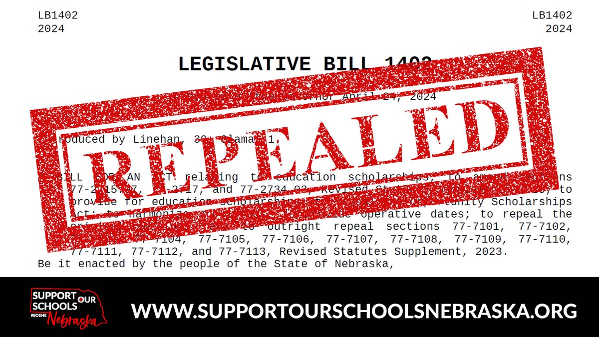 It took two years, two successful petition drives, and  200,000+ signatures from Nebraskans to ensure voters could decide at the ballot box whether they support giving public funds to private schools.

The answer – for the fourth time in the state’s electoral history – is NO.