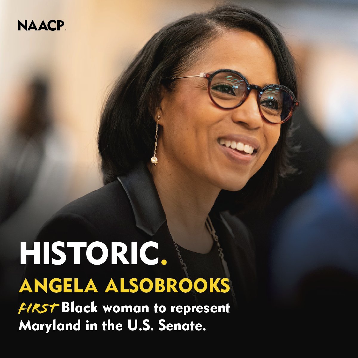 NAACP (@naacp) on Twitter photo For the first time in history, the Senate will have two Black women serving at the same time.
Congratulations to Delaware's <a href="/LisaBRochester/">Lisa Blunt Rochester</a> and Maryland's <a href="/AlsobrooksForMD/">Angela Alsobrooks</a> on their #historic wins!
Here's to breaking more barriers. 💪🏽
#Election2024 For the first time in history, the Senate will have two Black women serving at the same time.
Congratulations to Delaware's <a href="/LisaBRochester/">Lisa Blunt Rochester</a> and Maryland's <a href="/AlsobrooksForMD/">Angela Alsobrooks</a> on their #historic wins!
Here's to breaking more barriers. 💪🏽
#Election2024