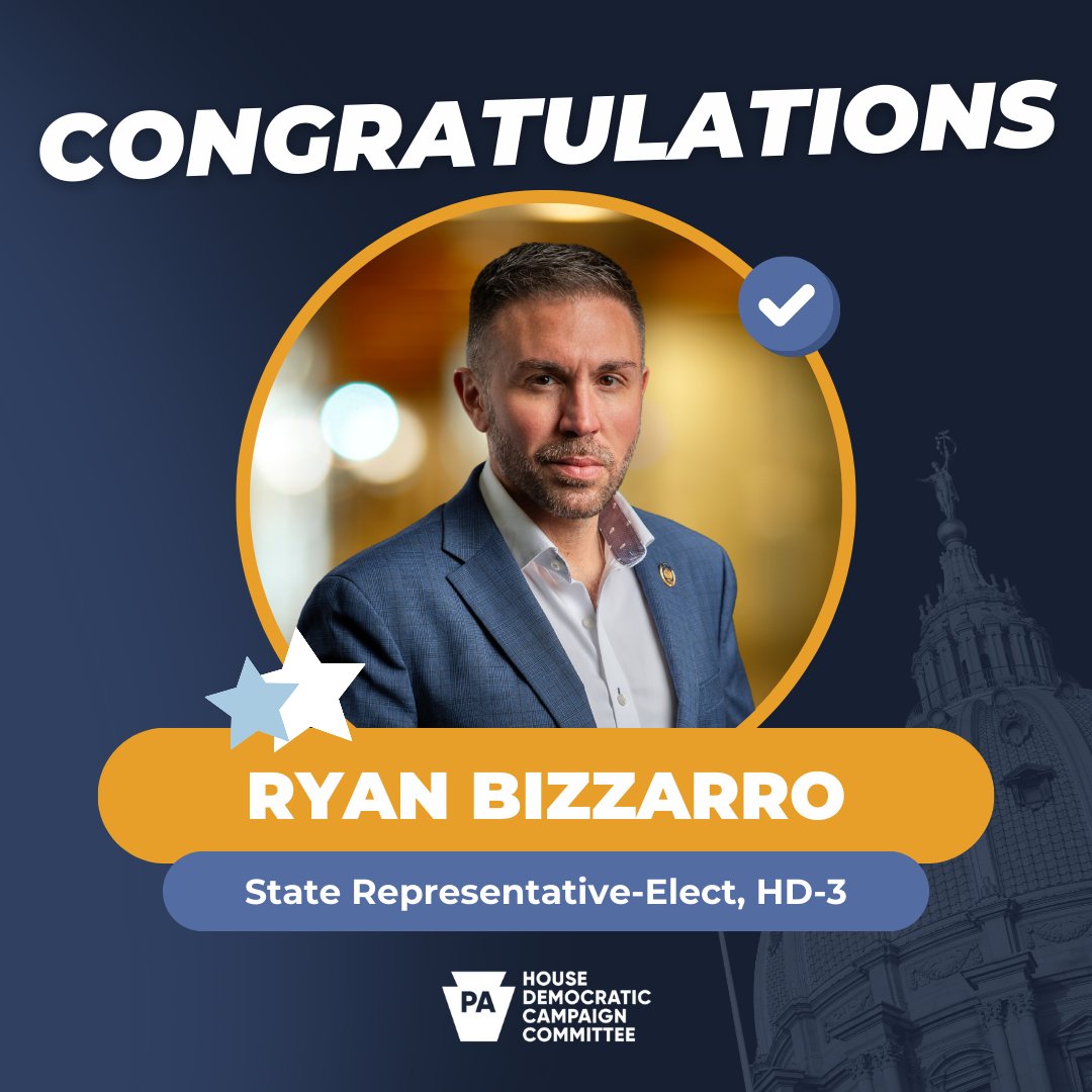 PAHDCC's tweet photo. Congratulations to @RyanBizzarro on your re-election to the PA House! https://t.co/6nPe6HR8a3