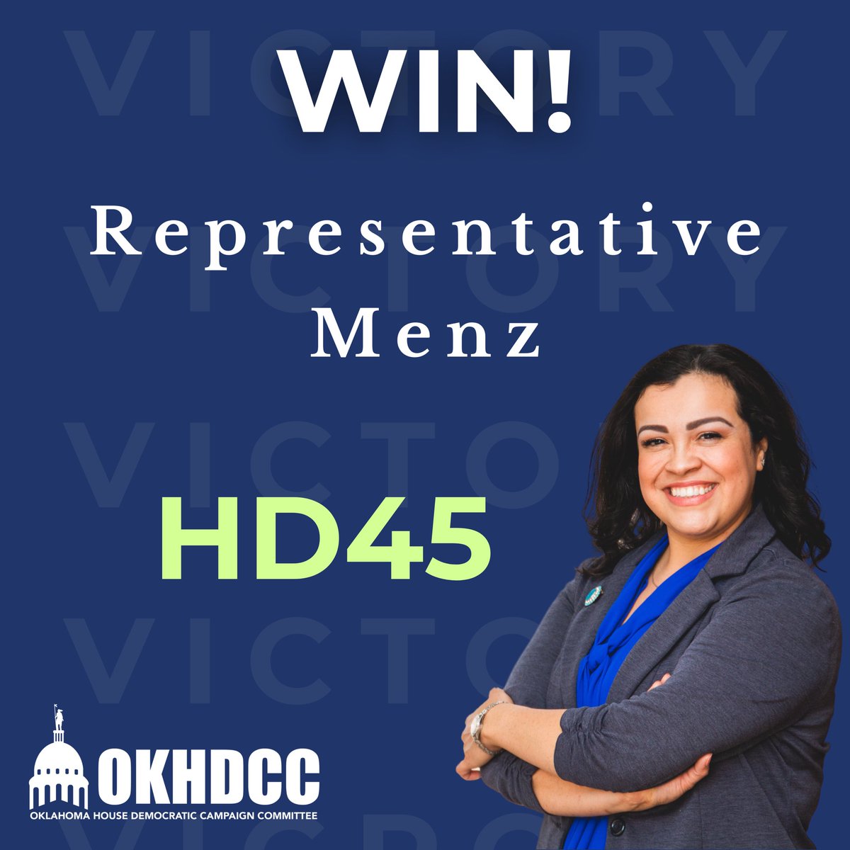 Oklahoma House Democrats (@okhdcc) on Twitter photo Congratulations to Representative Annie Menz on her re-election! <a href="/annieforhouse/">Annie Menz for State House</a>
She will continue to be a strong voice for East Norman representing their interests at the State Capitol. We are proud of you! Congratulations to Representative Annie Menz on her re-election! <a href="/annieforhouse/">Annie Menz for State House</a>
She will continue to be a strong voice for East Norman representing their interests at the State Capitol. We are proud of you!