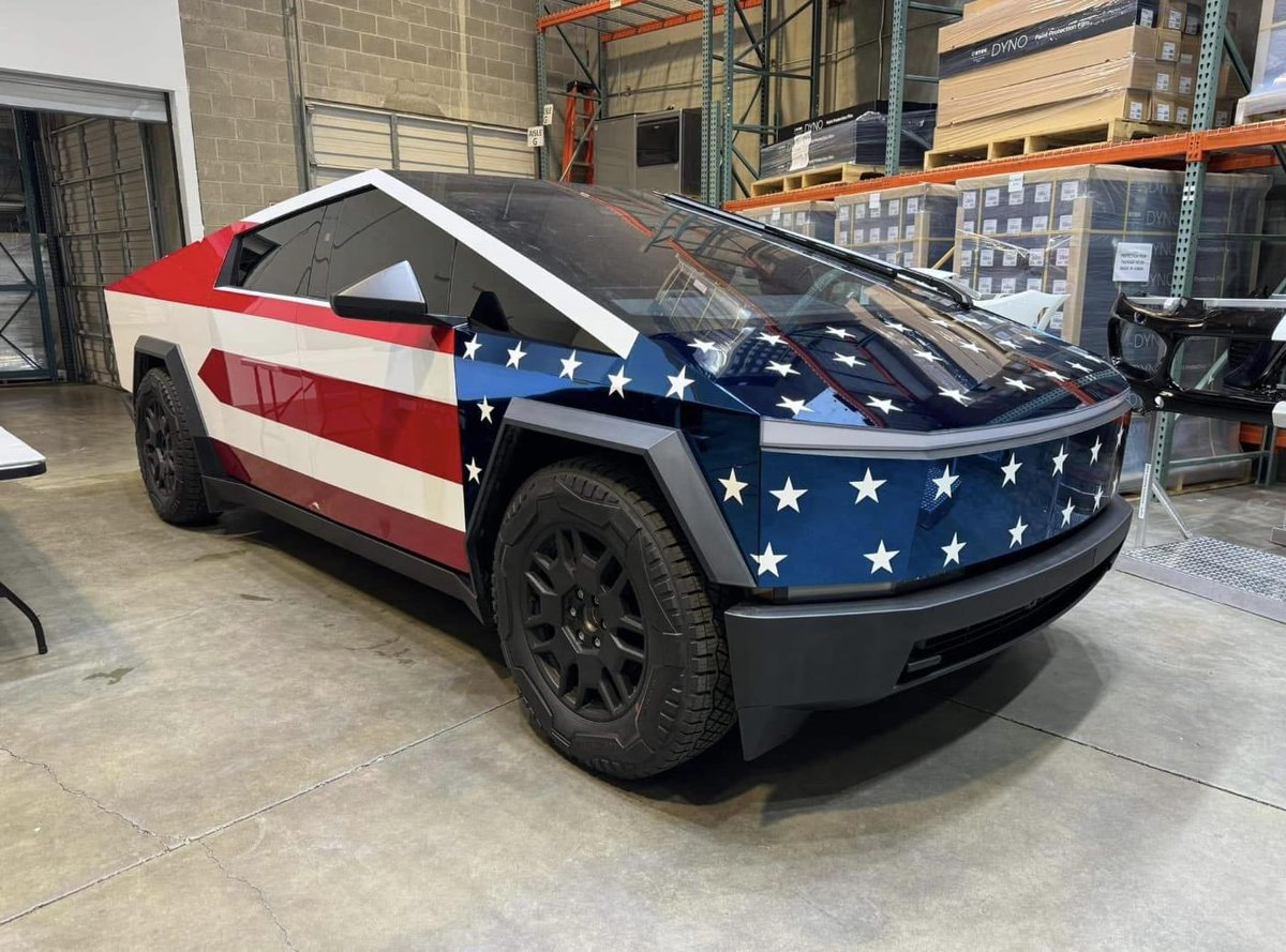 eth_taco's tweet photo. If Donald Trump is elected today, I will send this Tesla Cyber Truck to 1 person who interacts with this post and follows me 🇺🇸

@Tesla