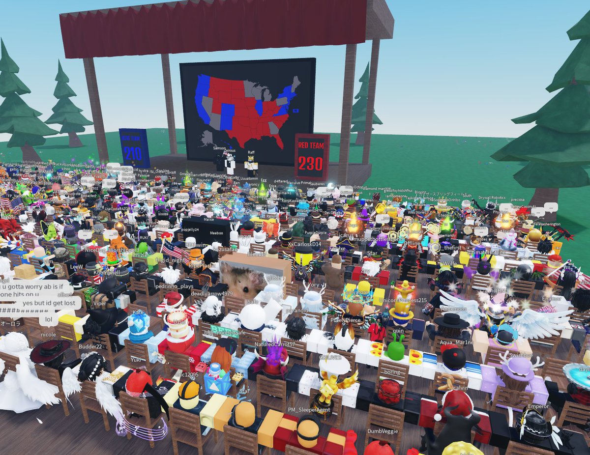 experiencing the election on roblox is one of a kind