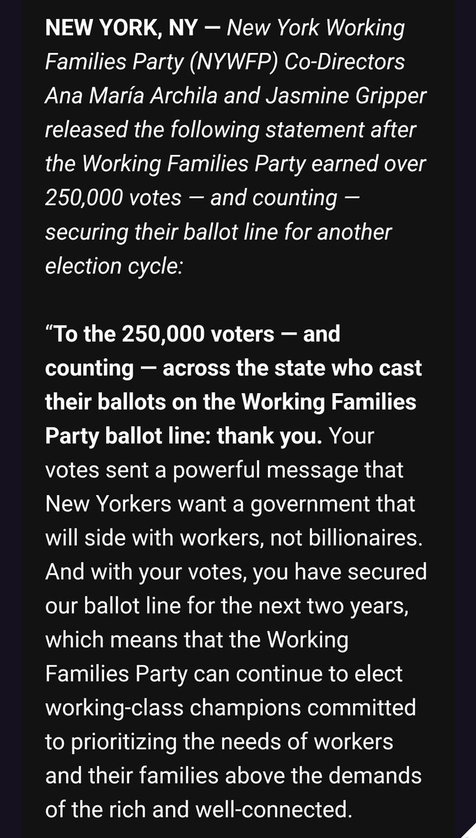 WFP says it has secured enough votes to maintain their ballot line