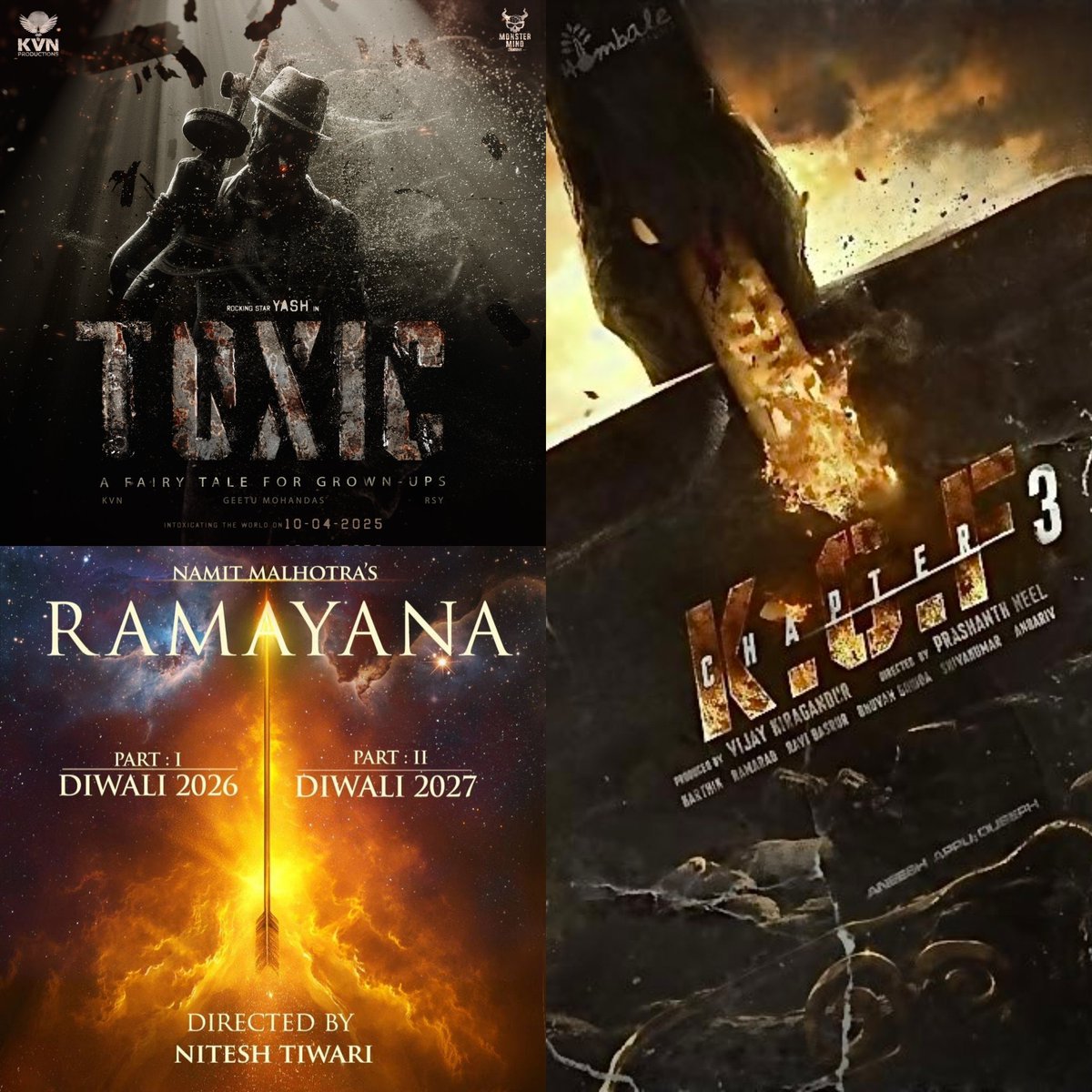 Sankalp__Shiv's tweet photo. #YashBOSS Line For Next 3 Years 🥵

2025 - #ToxicTheMovie 
2026 - #Ramayana Part 1
2027 - #KGF3
2027 - #Ramayana Part 2

🔥🔥 https://t.co/kPr2wrv69I