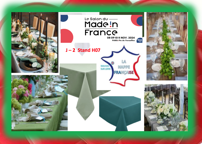 NGouello's tweet photo. J - 2 Stand H07 #lanappefrancaise
@MIF_Expo #paris
Venez découvrir les artisans qui mettent en avant la 1ère entreprise de #france l'Artisanat !
En avant première, retrouvez nos collections sur https://t.co/kA5BZZJy17
#NadineGouello #artisane #lanappenantaise #nappe #serviette https://t.co/PDnv4g1Gul
