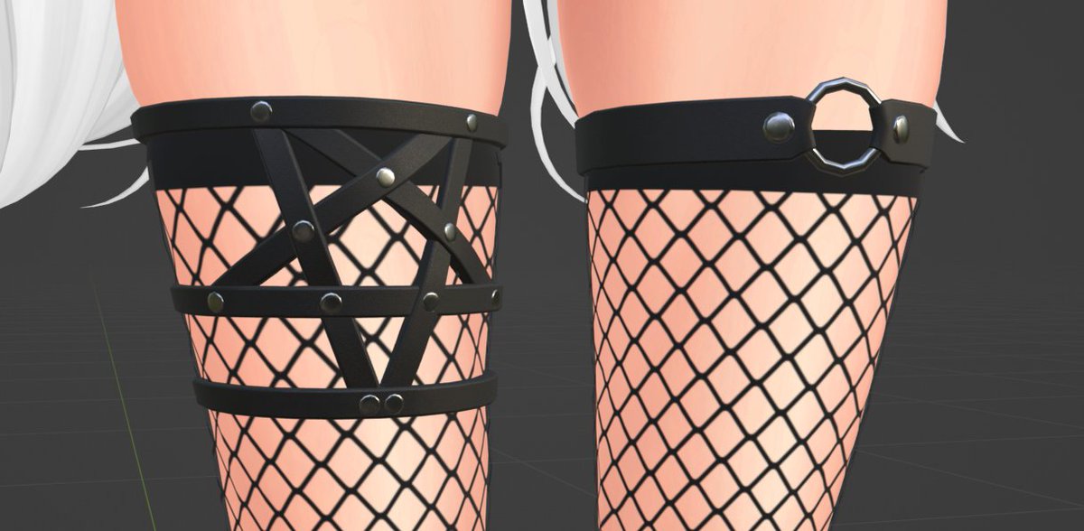 AsamiImako's tweet photo. Finished close up of that leg harness y'all seemed to like  too https://t.co/CdzhlyhFkq