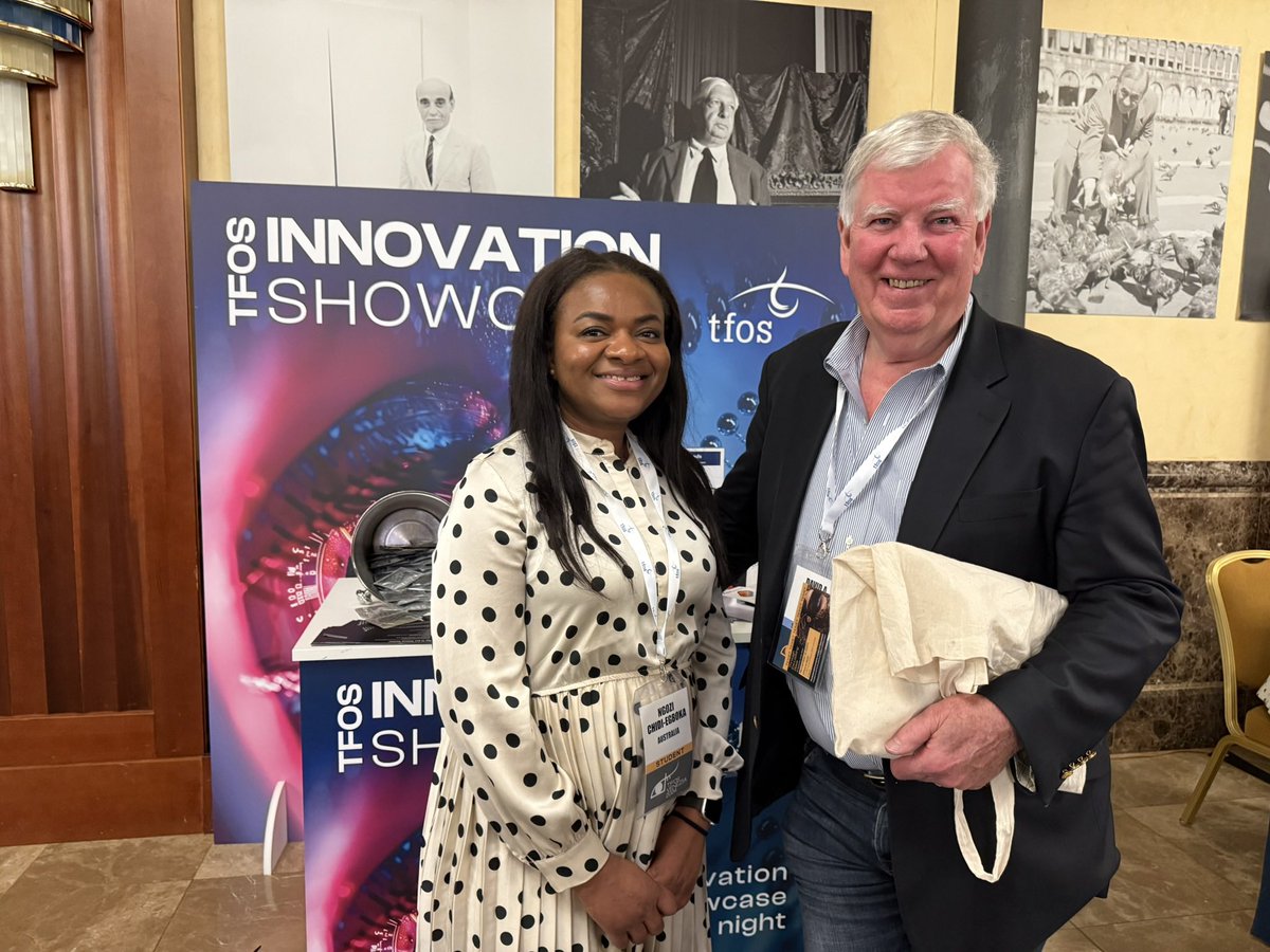 NChidiEgboka's tweet photo. Thrilled to have presented our work on #dryeye registry #realworld data @SydneySaveSight at #TFOS 2024 in Venice. Fantastic first time experience; meeting experts/leaders in #ocularsurface research. Profound thanks @profswatson for the great opportunity. @sydFMH_EMCR @Sydney_CRF https://t.co/mKc8SyRGY8