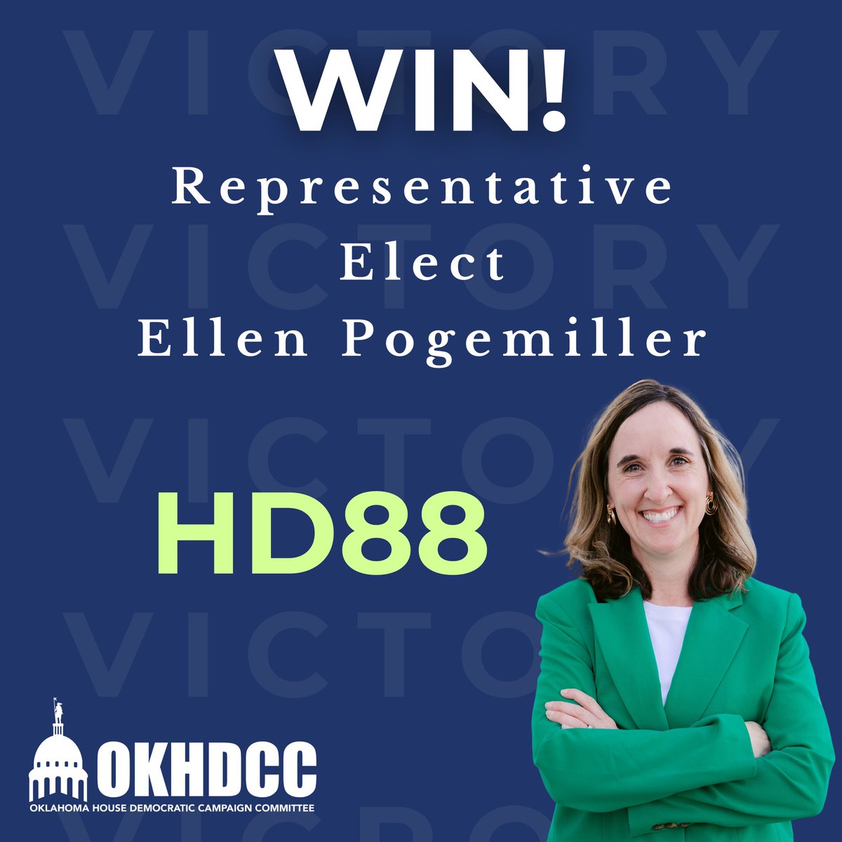 Congrats to Rep. Elect Ellen Pogemiller!

 Her experience as an advocate for public education will be an asset for her district and we know she will stand up to the extreme policies of Ryan Walters. Welcome to the House Democratic Caucus!