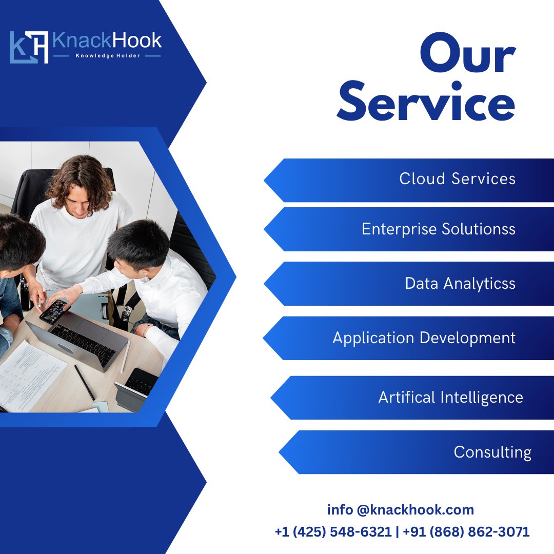 Knack_Hook's tweet photo. 🌟 Transform Your Business with KnackHook's Comprehensive Solutions 🌟

At KnackHook, we believe that technology is the key to unlocking your business’s full potential. https://t.co/GQ4kiEOC48