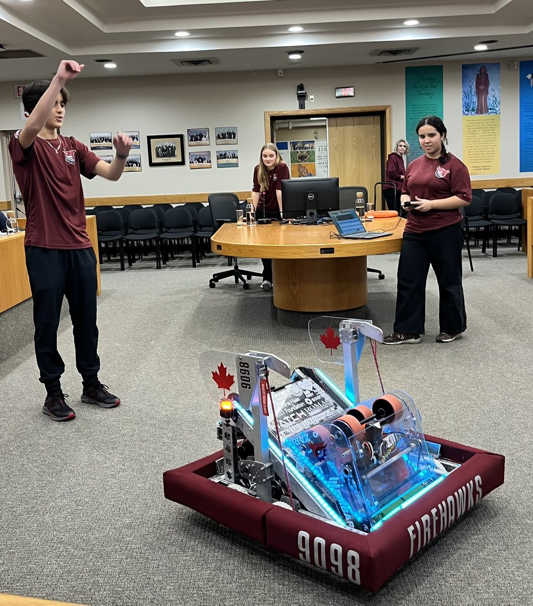 The future of technology shone brightly in the Boardroom as <a href="/LoyolaHawksOak/">St. Ignatius of Loyola C.S.S</a> Robotics team impressed the Board of Trustees with their exceptional presentation &amp; demo, highlighting the dedication &amp; excellence of students &amp; staff. Kudos! <a href="/hcdsbsteam/">HCDSB STEAM</a> <a href="/HCDSB/">Halton Catholic DSB</a> <a href="/emdelsordo/">Em Del Sordo, OCT</a> <a href="/JCrowellHCDSB/">Jeff Crowell</a>