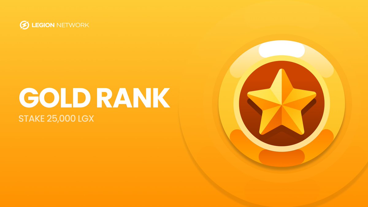 🌟 𝐀𝐜𝐡𝐢𝐞𝐯𝐞 𝐆𝐨𝐥𝐝 𝐑𝐚𝐧𝐤 𝐰𝐢𝐭𝐡 𝟐𝟓,𝟎𝟎𝟎 𝐋𝐆𝐗! 🌟

Get 5 daily Bolts, Tier 1 Launchpad access, 20 extra Arcadia turns, 2 rare boxes monthly, and 10 Empower Academy modules. 

Elevate your Legion journey! 🚀

#LegionGold #LevelUp #LGXRewards #ArcadiaTurns
