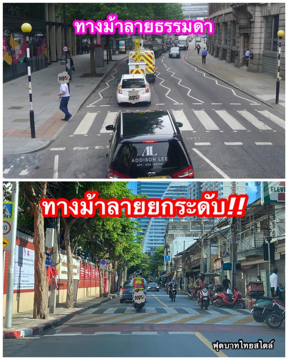 ConsumerthaiFFC's tweet photo. ดีมาก‼️ติดตั้งในซอยเยอะๆ เลยครับ บ้านเราเหมาะกับ ทางม้าลายยกระดับ (Raised crosswalk) มากๆๆๆ 
#ทางม้าลาย 
เครดิต​ ฟุตบาทไทยสไตล์
https://t.co/kDXaPIYieB
@ConsumerthaiFFC @chaladsue https://t.co/va0KWDvbVP