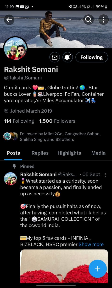 banerjee_05's tweet photo. @CCMiles2Go @RakshitSomani Thanks dear @CCMiles2Go &amp; @RakshitSomani brother for this super awesome giveaway  😍🙏
Wish to win 😌 🤞 

#ccgeeks  #GiveawayAlerts #Miles2Go #ccgeek #CreditCard #AvGeek

Tag
@gulshanswami2 
@preety_j789 https://t.co/8r51iIvAn1