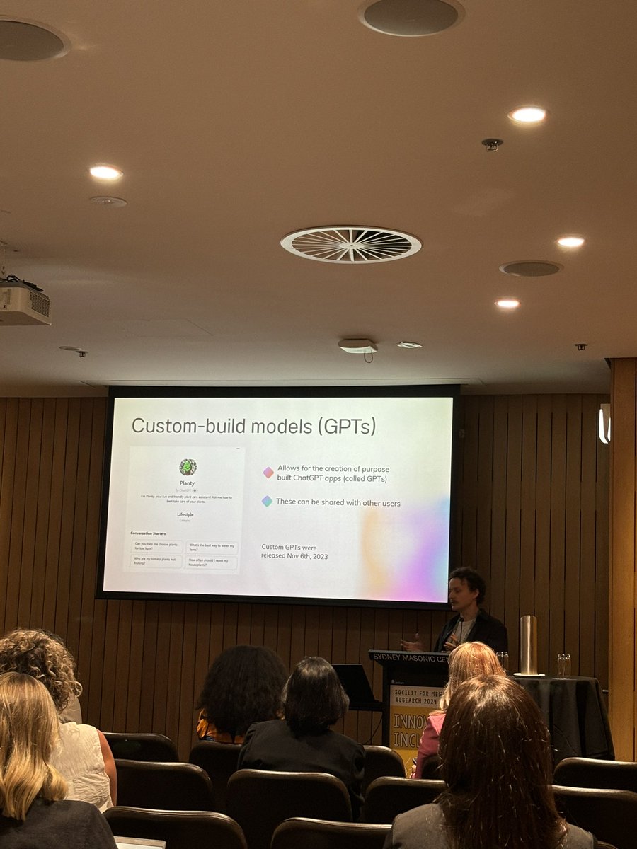 Coleen (@coleen_leung) on Twitter photo PhD student <a href="/JaydenSercombe/">Jayden Sercombe</a> talking about the use of AI for systematic review extraction on day 1 of #smhr2024
<a href="/TheMatilda_USyd/">The Matilda Centre</a> PhD student <a href="/JaydenSercombe/">Jayden Sercombe</a> talking about the use of AI for systematic review extraction on day 1 of #smhr2024
<a href="/TheMatilda_USyd/">The Matilda Centre</a>