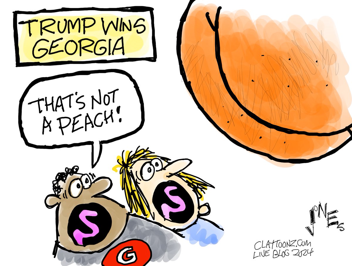 claytoonz's tweet image. Cartoon #15 for the live blog. claytoonz.substack.com/p/live-blog-20…
#liveblog #Georgia