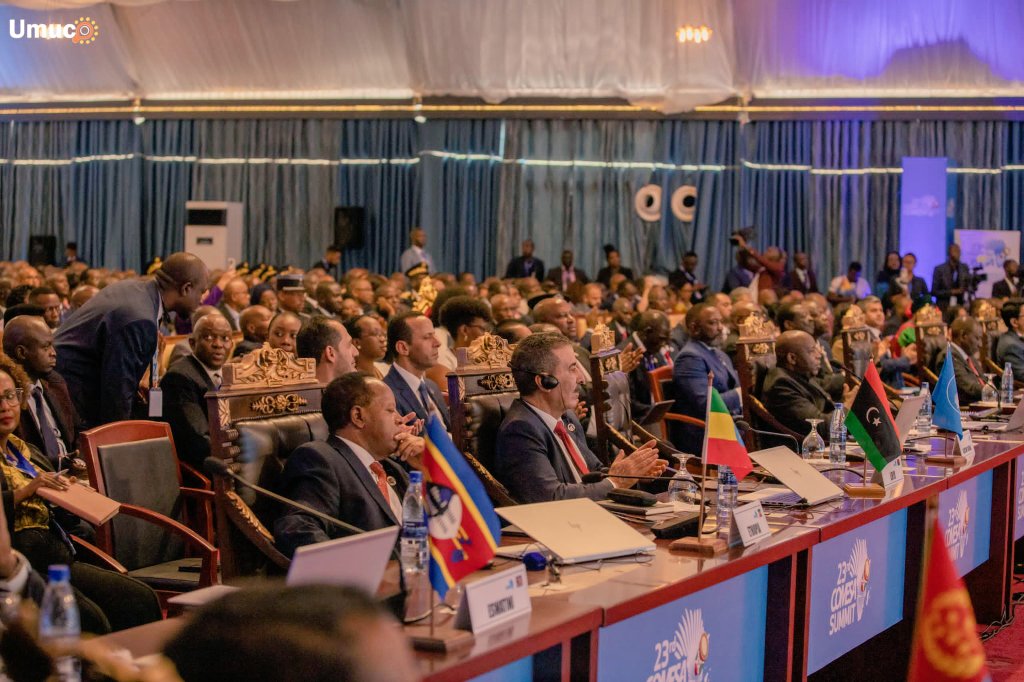 Africa irafise ubutunzi kama bukomeye kandi bwinshi bwo kuzamura iterambere muri uyo mugabane. Ni na co gituma Nyenicubahiro <a href="/GeneralNeva/">SE Evariste Ndayishimiye</a> asaba ibihugu bigize #COMESA kubukingira no kubuvyaza umwimbu ku neza y'abenebihugu b'uwo muryango #Burundi <a href="/23ComesaSummit/">23rd COMESA SUMMIT</a> #COMESASummit2024