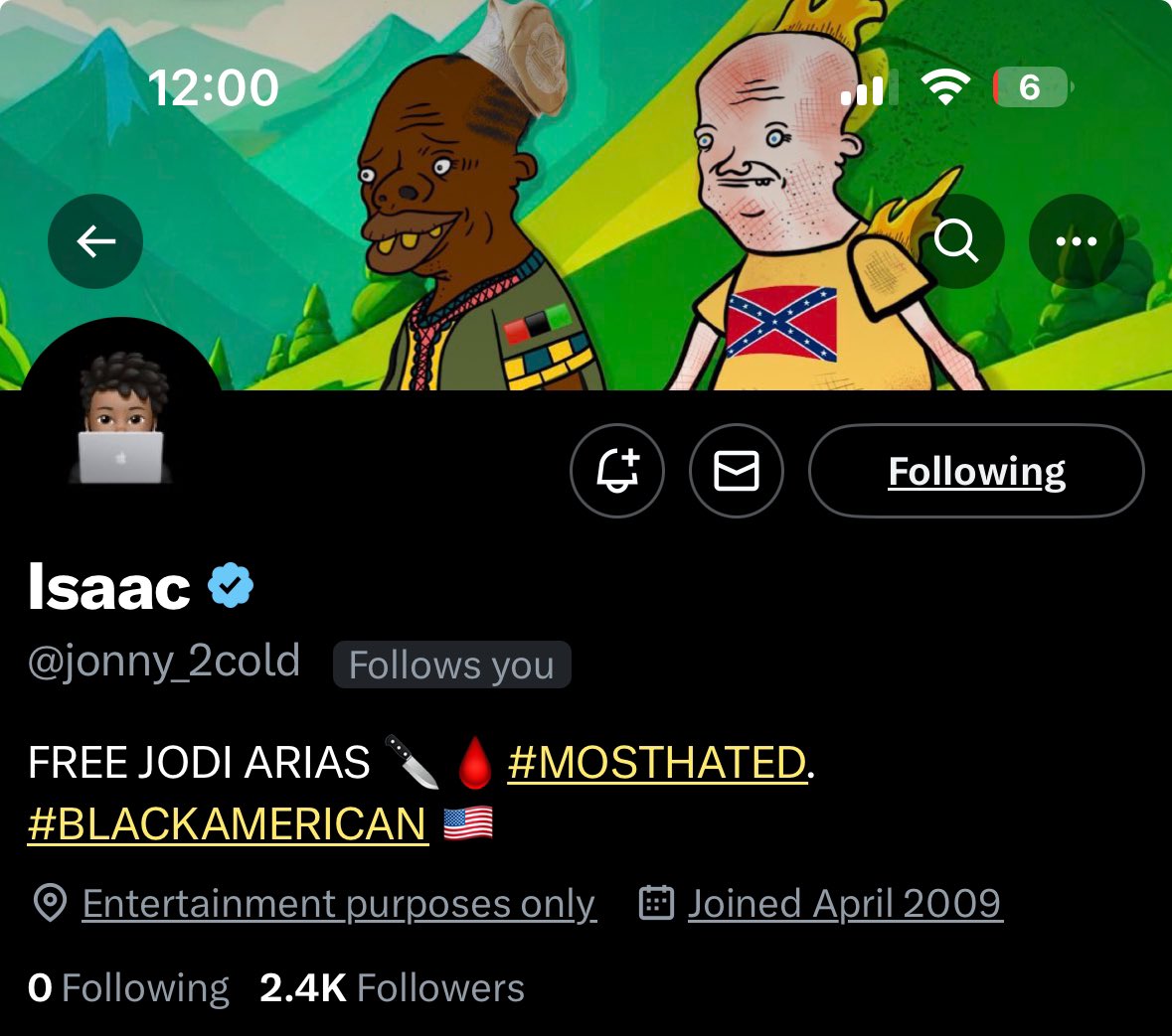 Caasi_2cold's tweet image. Free #2cold 

I'm following 0 people? Whatever. Guess I'm taking the week off then.

Leave my flowers down here 👇🏾