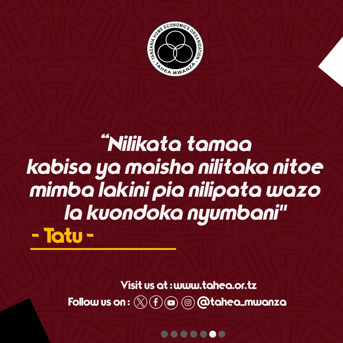 TAHEA Mwanza tweet media