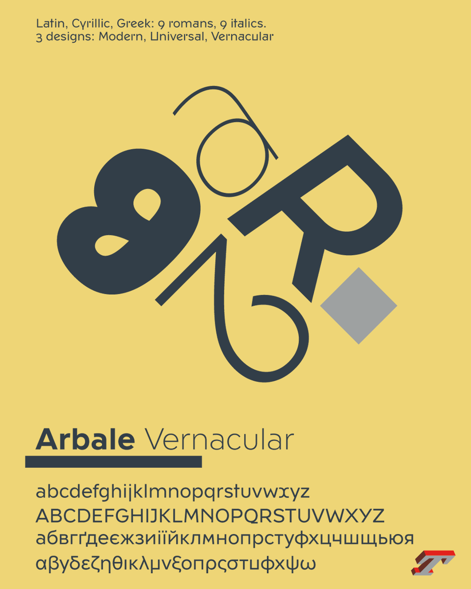 Arbale won a Certificate of Excellence in Typography at <a href="/ISTDworldwide/">ISTDworldwide</a>

➽ typofonderie.com/fonts/arbale

Many thanks to the venerable International Society of Typographic Designers, to her President <a href="/AstridStavro/">Astrid Stavro</a> as well jury members for ISTD Awards 2024.