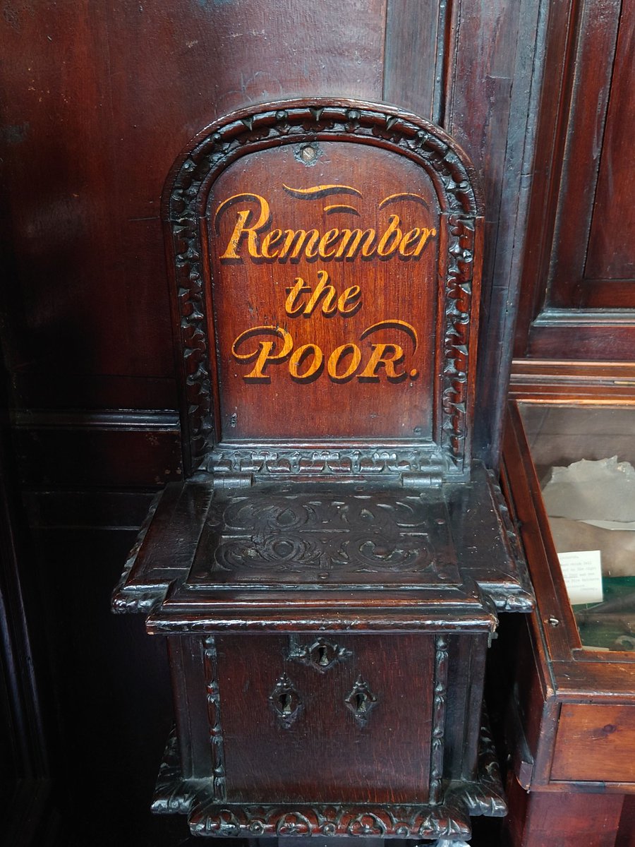 Poor box, St Mary Abchurch. #WoodenWednesday