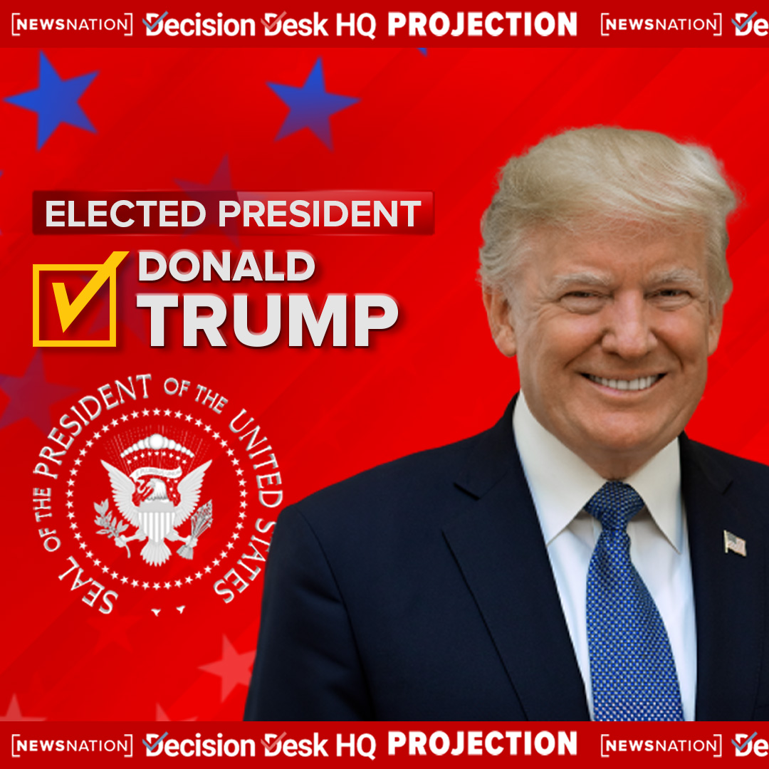 PRESIDENTIAL RACE CALL: After a four-year gap, <a href="/realDonaldTrump/">Donald J. Trump</a> is projected to win a second term as president of the United States, according to @newsnation / <a href="/DecisionDeskHQ/">Decision Desk HQ</a>. #Election2024 Live updates: trib.al/yU3QBRr