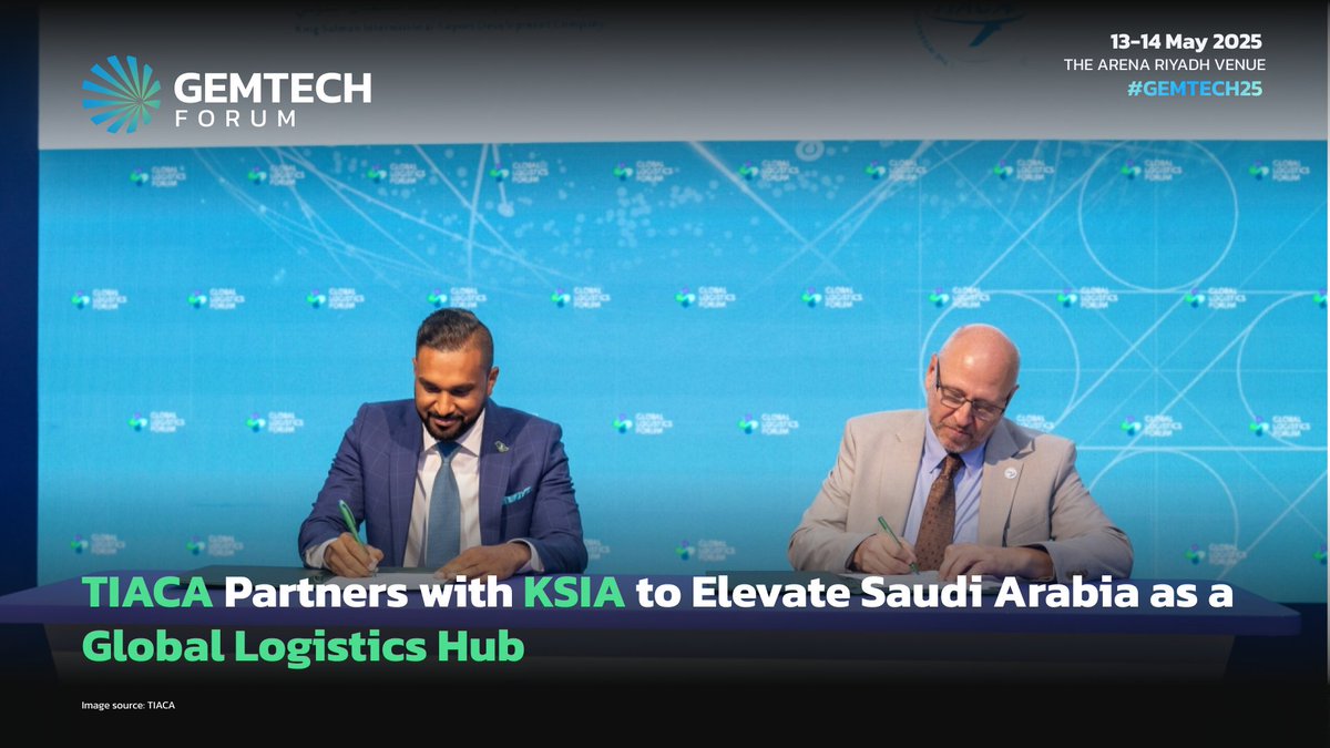 gemtechforum's tweet image. The International Air Cargo Association has signed a Memorandum of Understanding with King Salman International Airport (KSIA) to enhance the region's logistics and cargo profile.

Read more here tinyurl.com/32765zty

#gemtech #gemtech25 #gemtechforum #autonomousmobility
