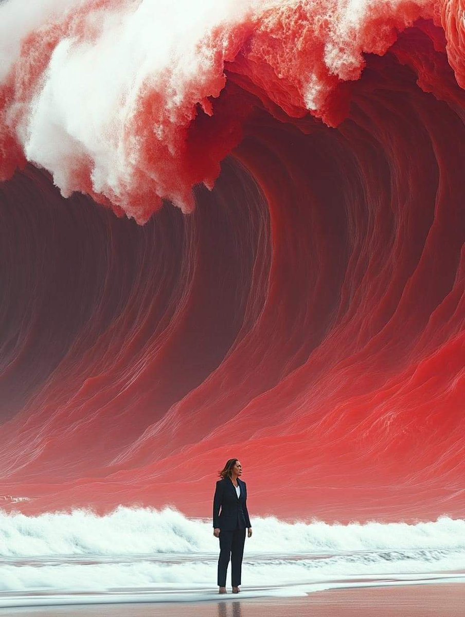 MysticalSyx's tweet photo. And that's what you call a Red Wave #ByebyeKamala don't drown on your way out!! #Trump2024 https://t.co/4sPDv5VigC