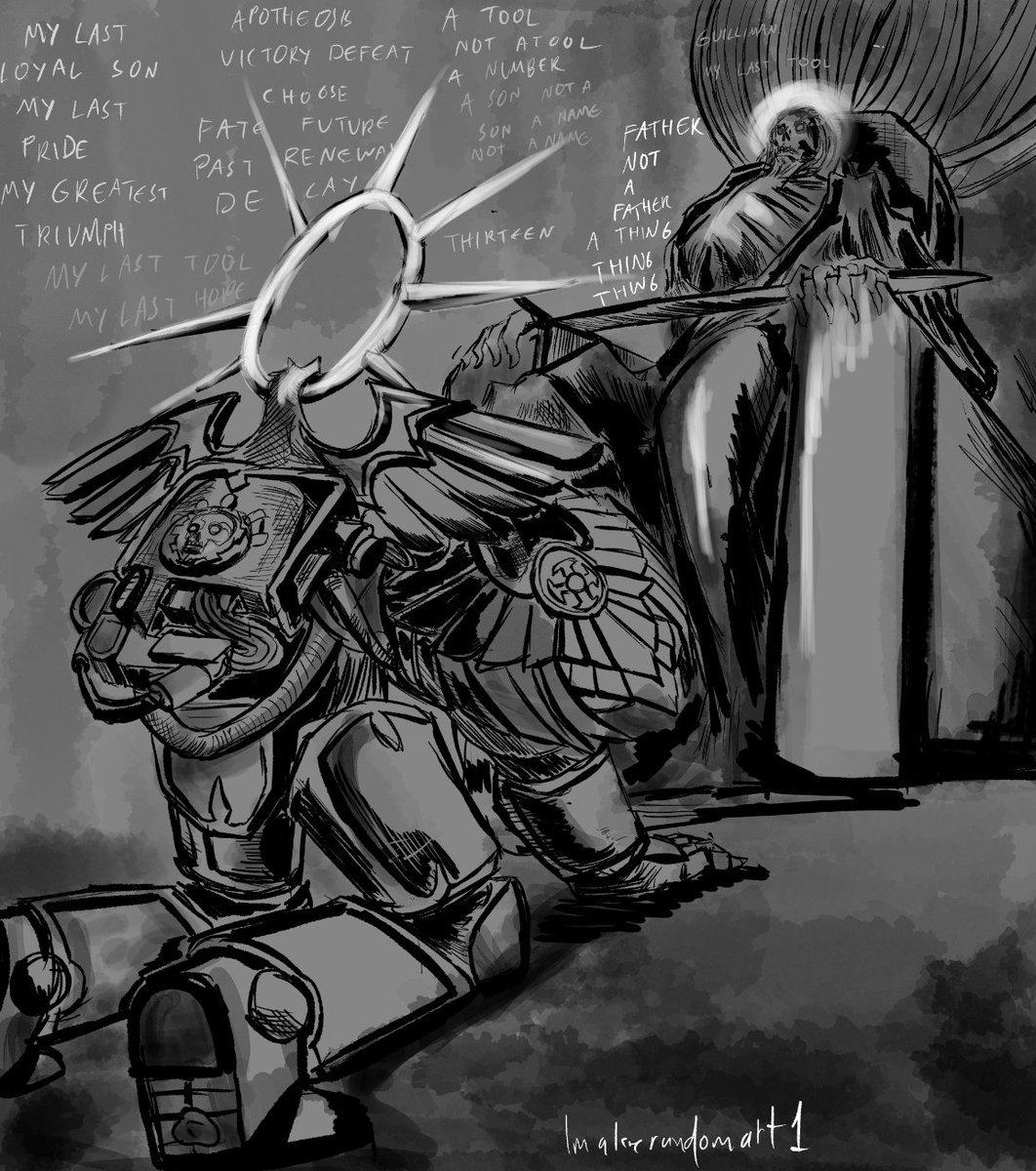 Guilliman and the Emperor reuniting
