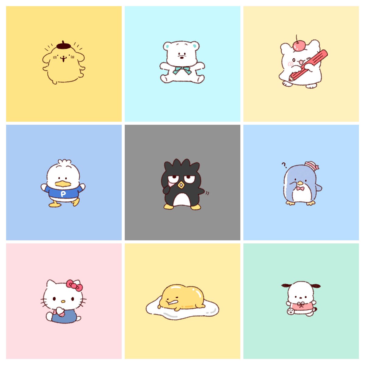 手癖で描いたサンリオキャラクター🎀 | ちぃ@イラストレーター さんの