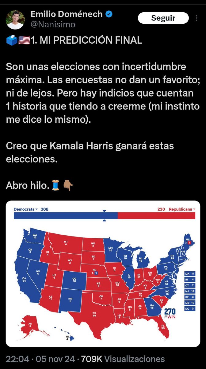 Lo de este muchacho es un símbolo de lo que puedes hacer cuando tu familia tiene dinero y está bien conectada

Se va a vivir a EEUU se autodenomina experto en política de EEUU y puede llevar tranquilamente una década sin acertar un análisis político

Inútil histórico