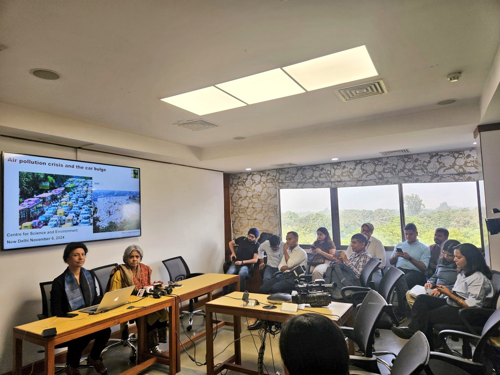 CSEINDIA (@cseindia) on Twitter photo Happening now! Press conference on 'Clearing the air on air pollution in Delhi NCR.'
A discussion on air quality and mobility. Sources and trends. Hotspots and solutions.
<a href="/sunitanar/">Sunita Narain</a> <a href="/AnumitaRoychowd/">Anumita Roychowdhury</a>
#airquality #AirPollution #Delhi Happening now! Press conference on 'Clearing the air on air pollution in Delhi NCR.'
A discussion on air quality and mobility. Sources and trends. Hotspots and solutions.
<a href="/sunitanar/">Sunita Narain</a> <a href="/AnumitaRoychowd/">Anumita Roychowdhury</a>
#airquality #AirPollution #Delhi