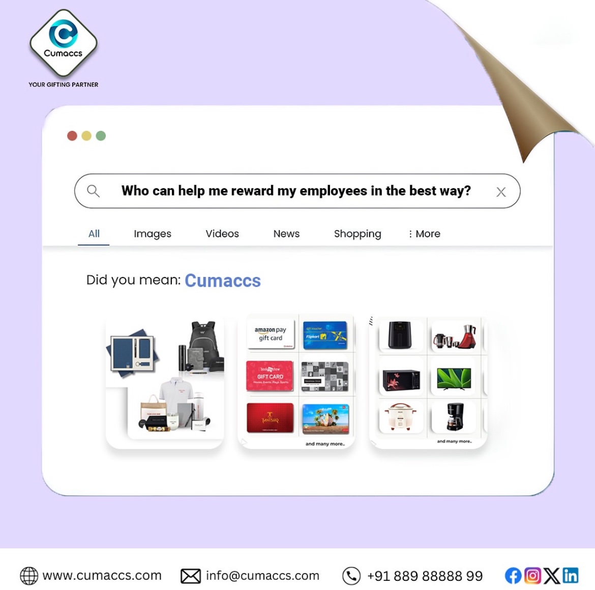 cumaccs's tweet photo. Show your employees appreciation with the perfect rewards. Cumaccs β your trusted partner for corporate gifting!
Cumaccs- your corporate gifting partner!
#cumaccs #joiningkit #branding #corporategiftsolutions #eventgifting #promotionalitems #marketing #giftbox https://t.co/dG5cOOHjoo