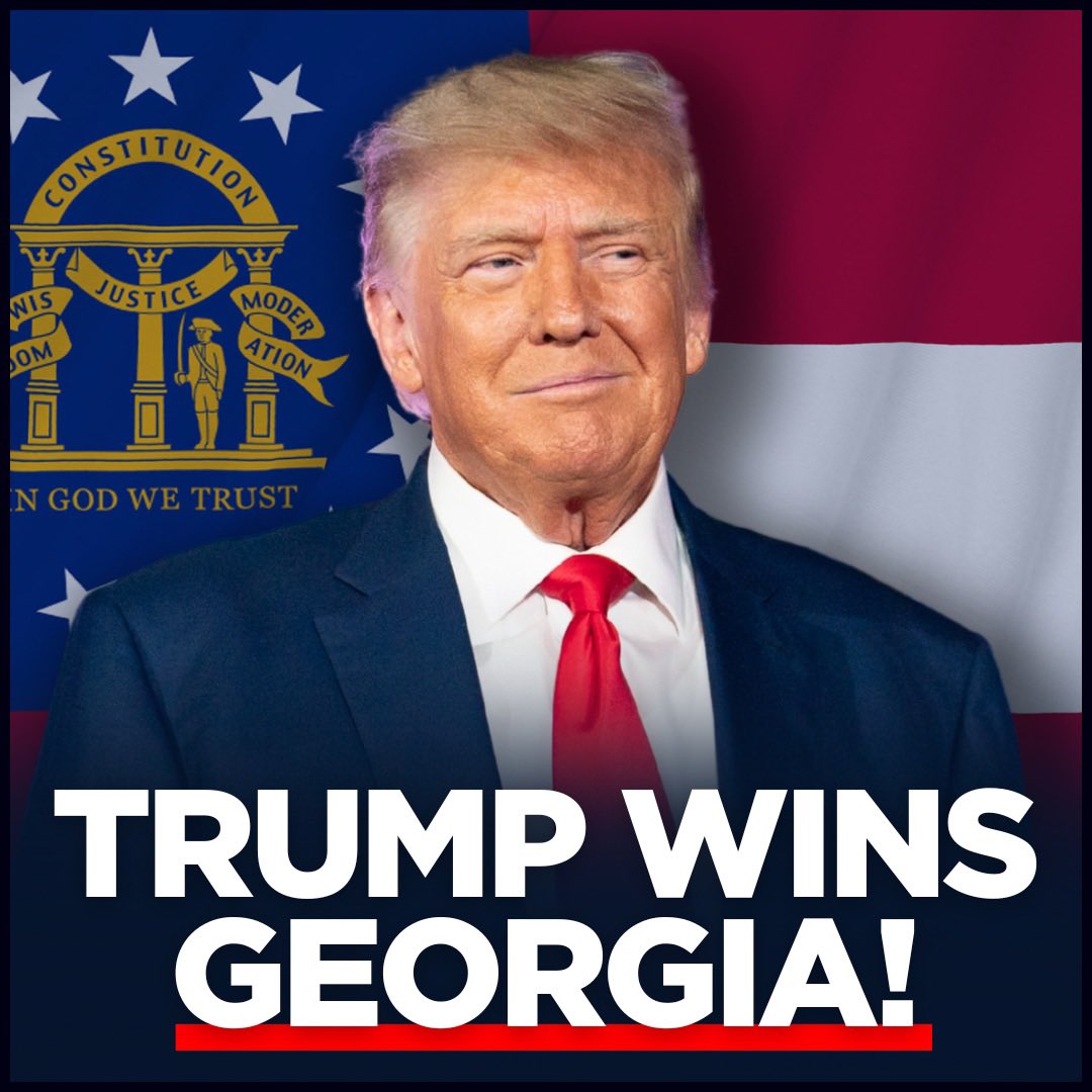 BREAKING: President Donald J. Trump Wins Georgia