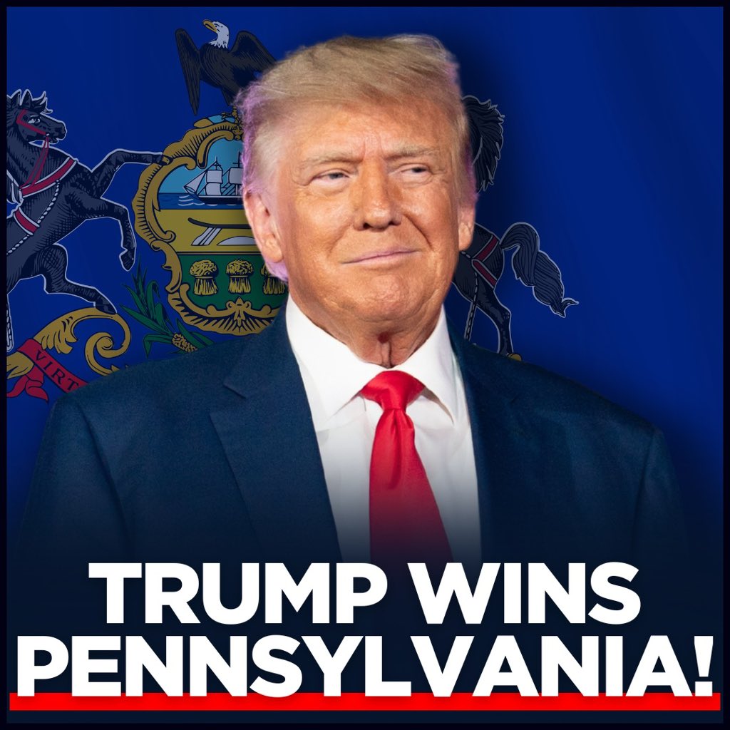 BREAKING: President Donald J. Trump Wins Pennsylvania