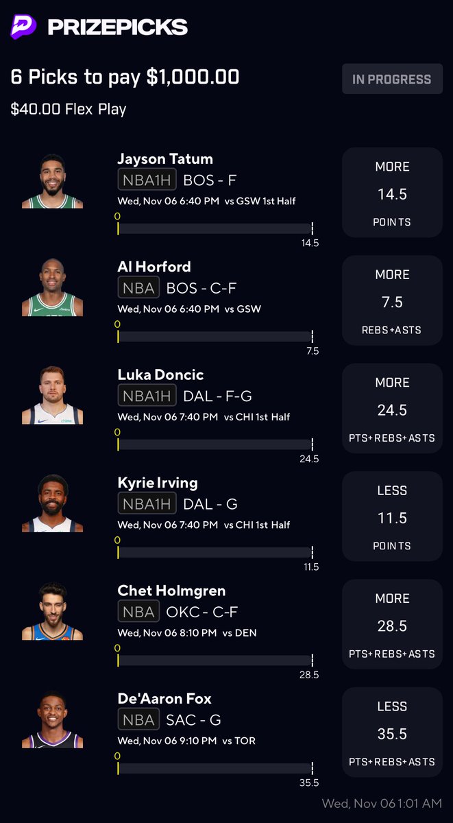 MindOfJakeUp's tweet photo. #PrizePicks ๐ #NBA ๐
Early Looks ๐ Band Aid Board ๐ฉนโค๏ธโ๐ฉน https://t.co/SI70FiGaWl