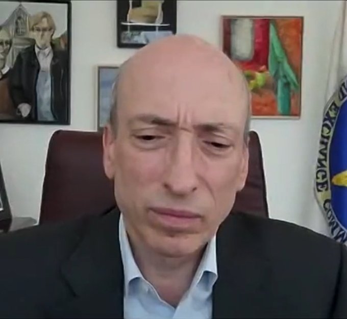 thinkingcrypto's tweet photo. Gary Gensler's reaction to @realDonaldTrump winning the election. #FireGaryGensler https://t.co/JrPNeZoa6j