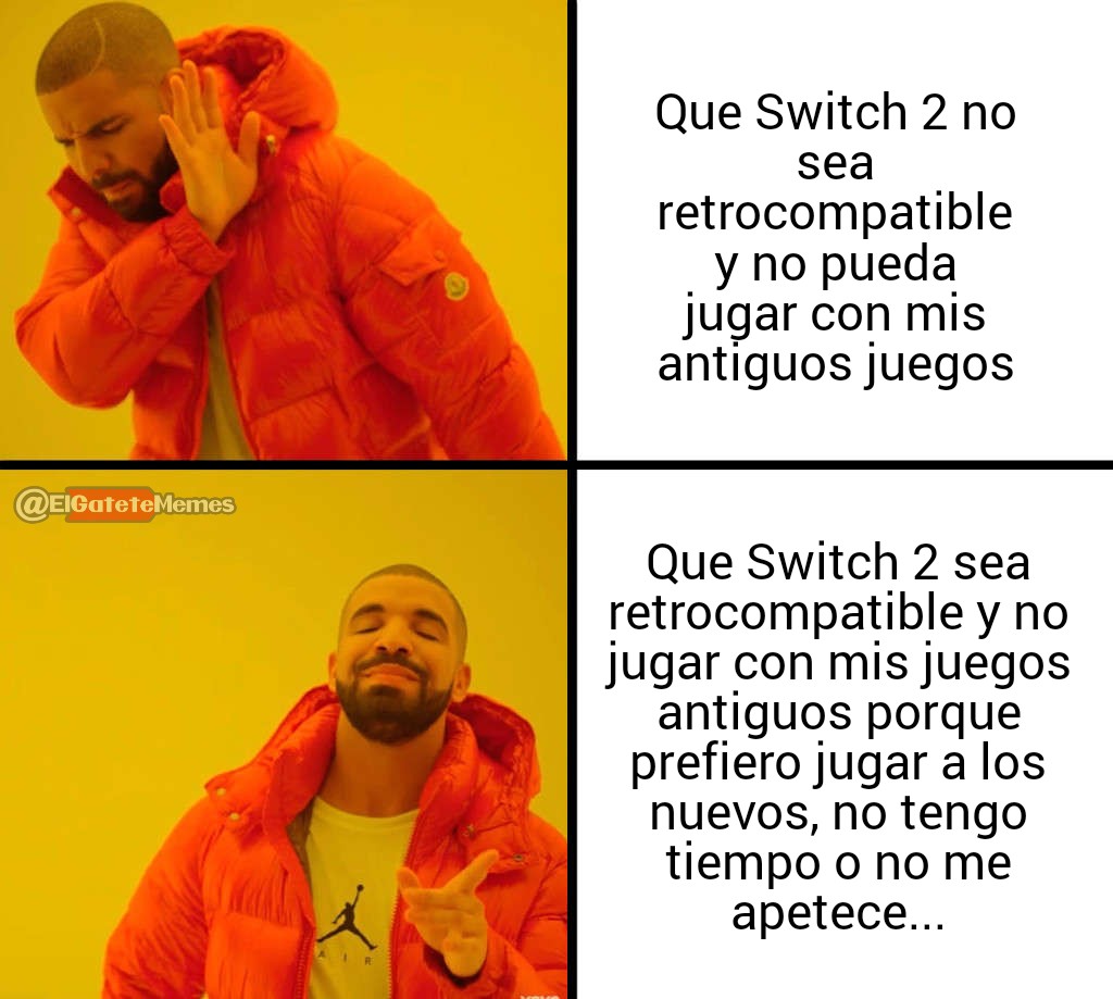 ElGateteMemes's tweet photo. Nintendo confirma que Switch 2 será retrocompatible 👏
#NintendoSwitch #Nintendo #Switch #Switch2 #NintendoSwitch2 #retrocompatible https://t.co/4ZATzDNE8l