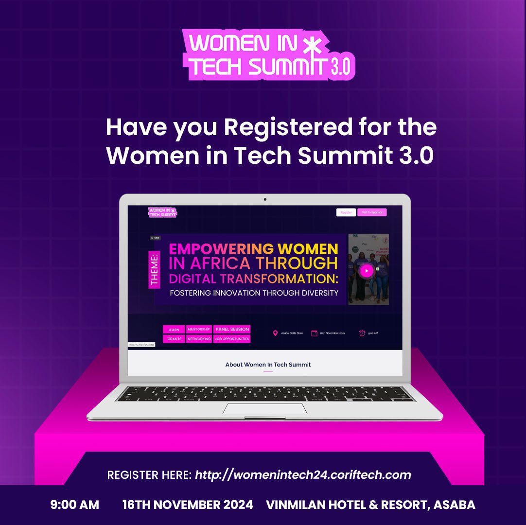 HerInternet's tweet photo. Have you registered for the Women in Tech Summit 2024 yet? If not, now's the time!

Click here to register: https://t.co/NHI4uAwvN6 https://t.co/TKiKPDo8Gn