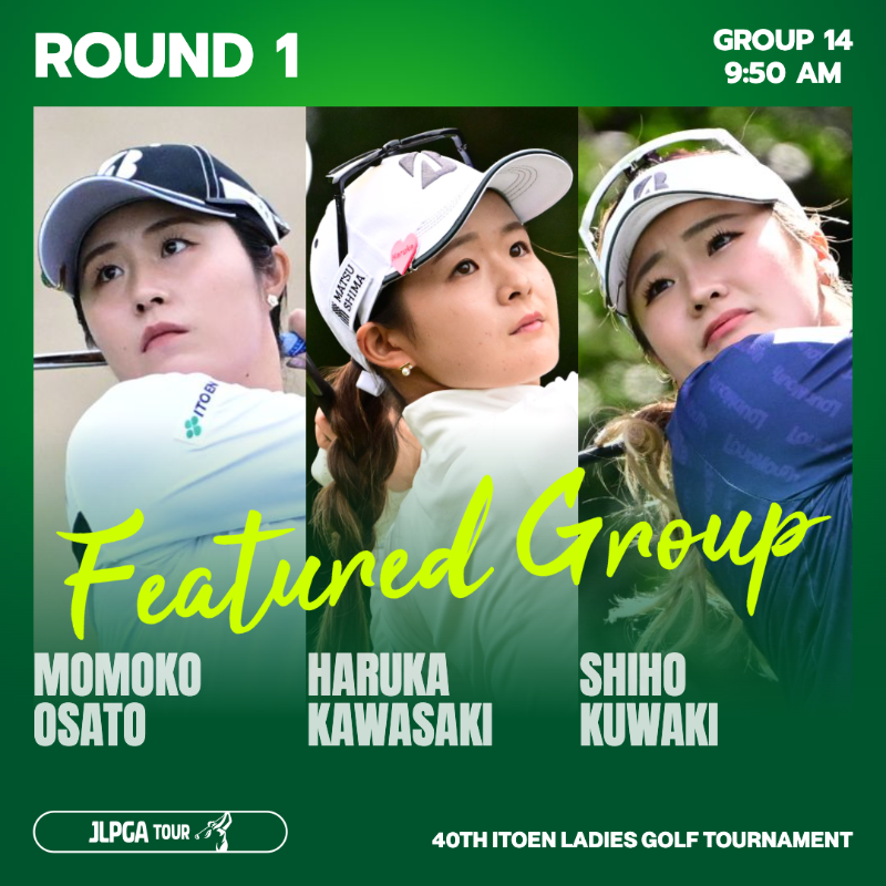 JLPGA_official's tweet photo. 11.8開幕｜#伊藤園レディス 🏆
大会初日のペアリングが発表されました📝

第1ラウンドの注目組をピックアップ✅

みなさんが注目する組は⁉👀
コメントで教えてください��

🔽ペアリングはこちら
https://t.co/13i3j1mcqr

#JLPGA