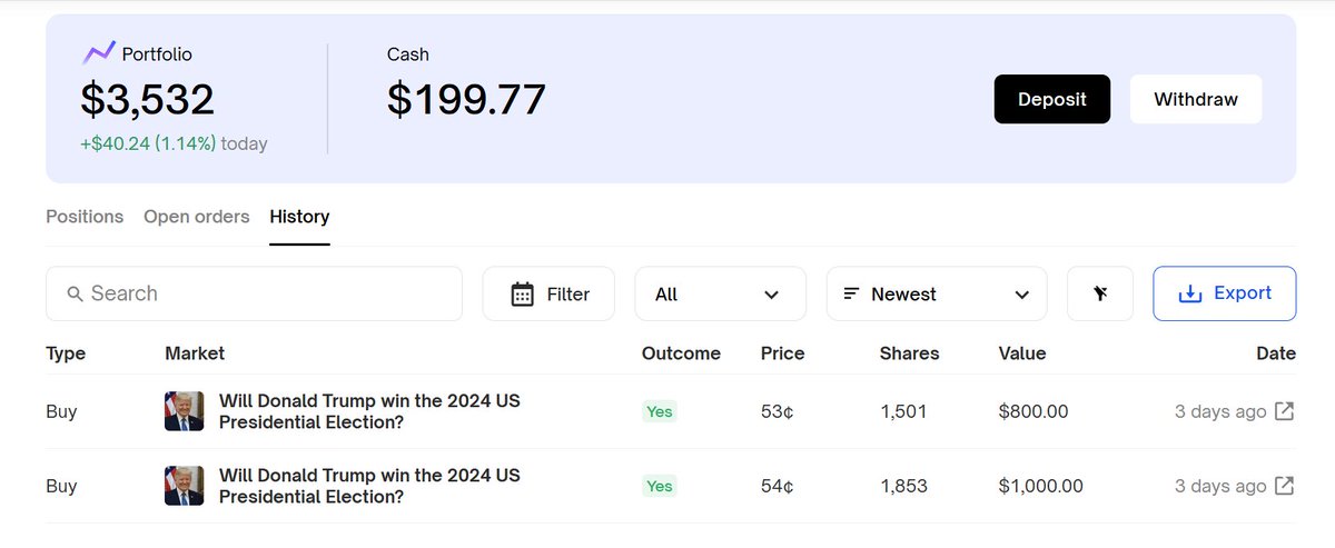 0xFreeLunch's tweet photo. Not a gambler.

This is my entire gambling history. https://t.co/nKrWa8TfLA