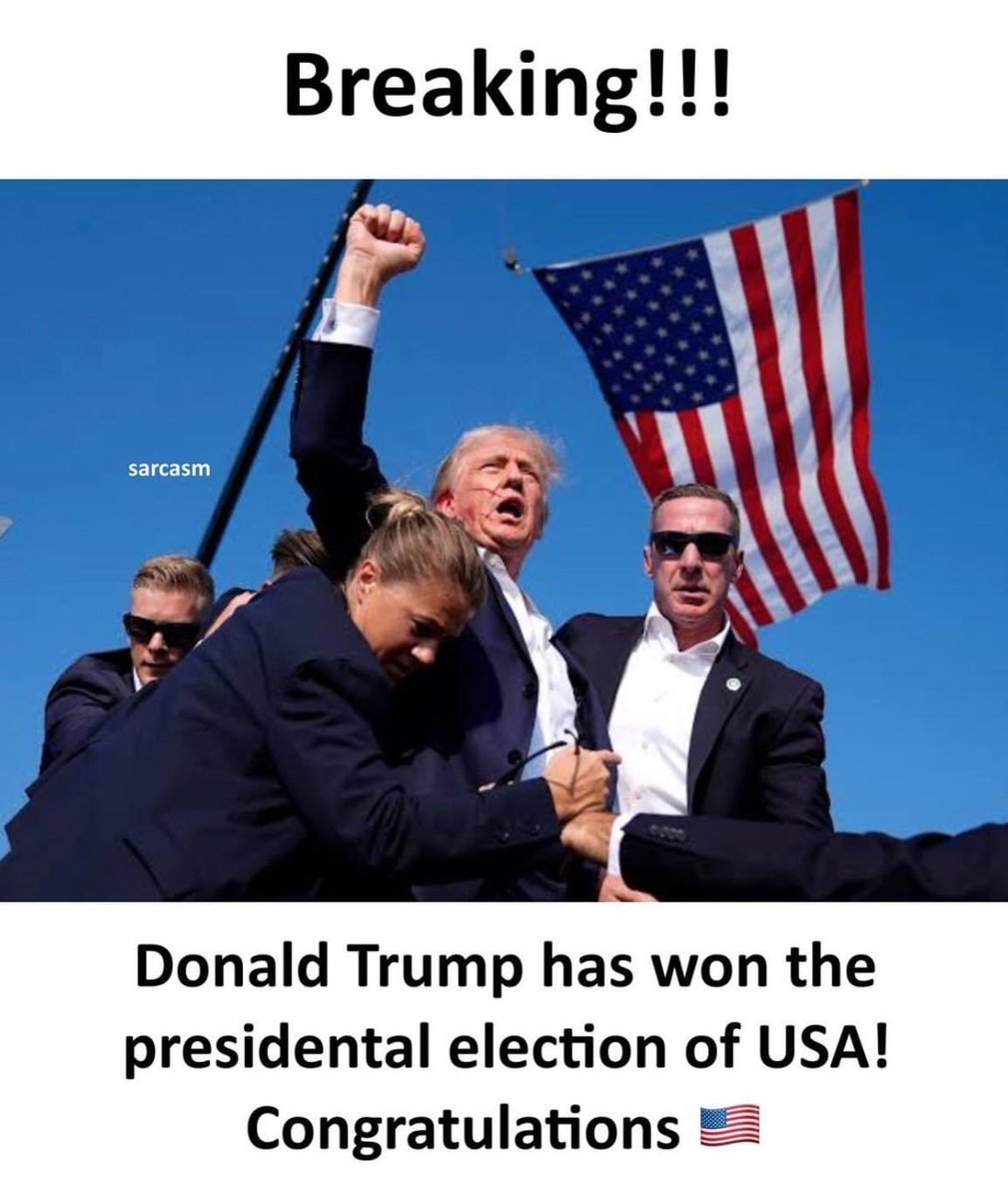 Congratulations Trump ✌🏿