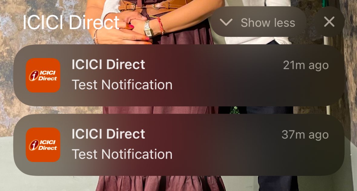 NeerajKRathi's tweet photo. @ICICI_Direct please do not send Test Notification at Production. Test environment is made for that, or you have your customer data replicated at UAT? 😲 https://t.co/4a7eyLy3Fa