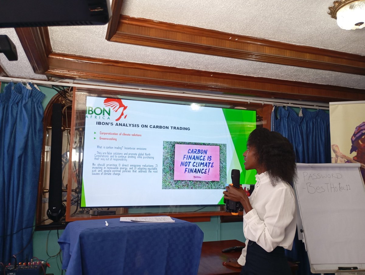 Carbon trading is corporatization of climate solutions and green washing.We need equitable,just and people centred approaches that address the root causes of climate change.
#CarbonFinanceIsNotClimateFinance