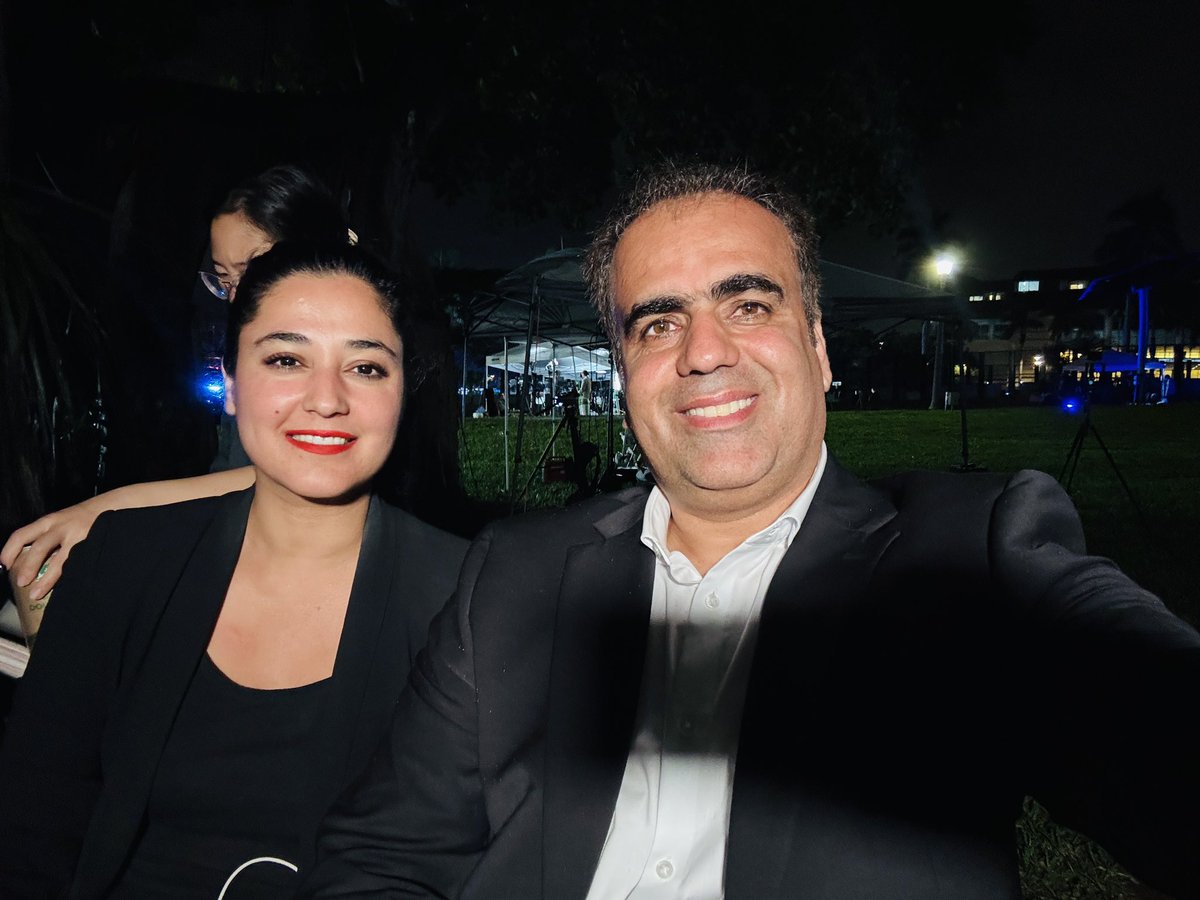iramabbasi's tweet photo. It started pouring here at Palm Beach right after we took this pic! Now, we're waiting for Trump's speech at Election HQ if he chooses to speak tonite #ElectionNight2024 https://t.co/VEZkXPZuDg