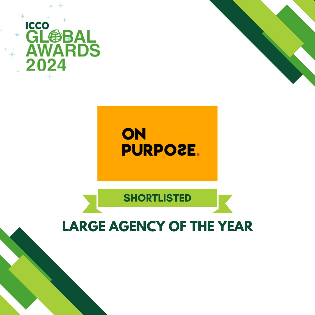 OnPurposeComms's tweet image. Congratulations to the ON PURPOSE team on being shortlisted for Large Agency of the Year &amp;amp; Diversity Champion at the @ICCOpr Global Awards 2024, celebrating our dedication to purposeful communication. 

#ICCOPR #Awards #Shortlisted #PR #Communications