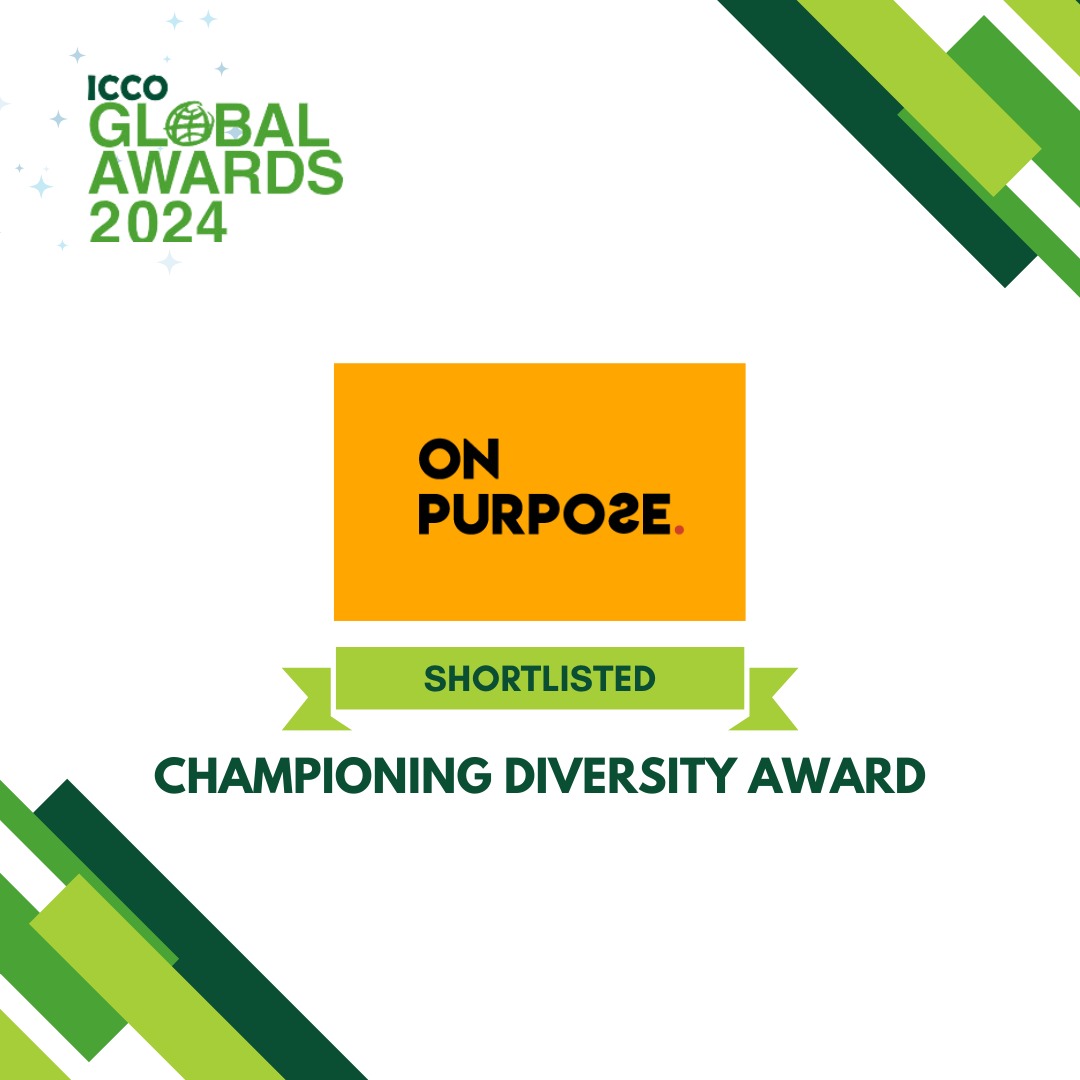 OnPurposeComms's tweet image. Congratulations to the ON PURPOSE team on being shortlisted for Large Agency of the Year &amp;amp; Diversity Champion at the @ICCOpr Global Awards 2024, celebrating our dedication to purposeful communication. 

#ICCOPR #Awards #Shortlisted #PR #Communications