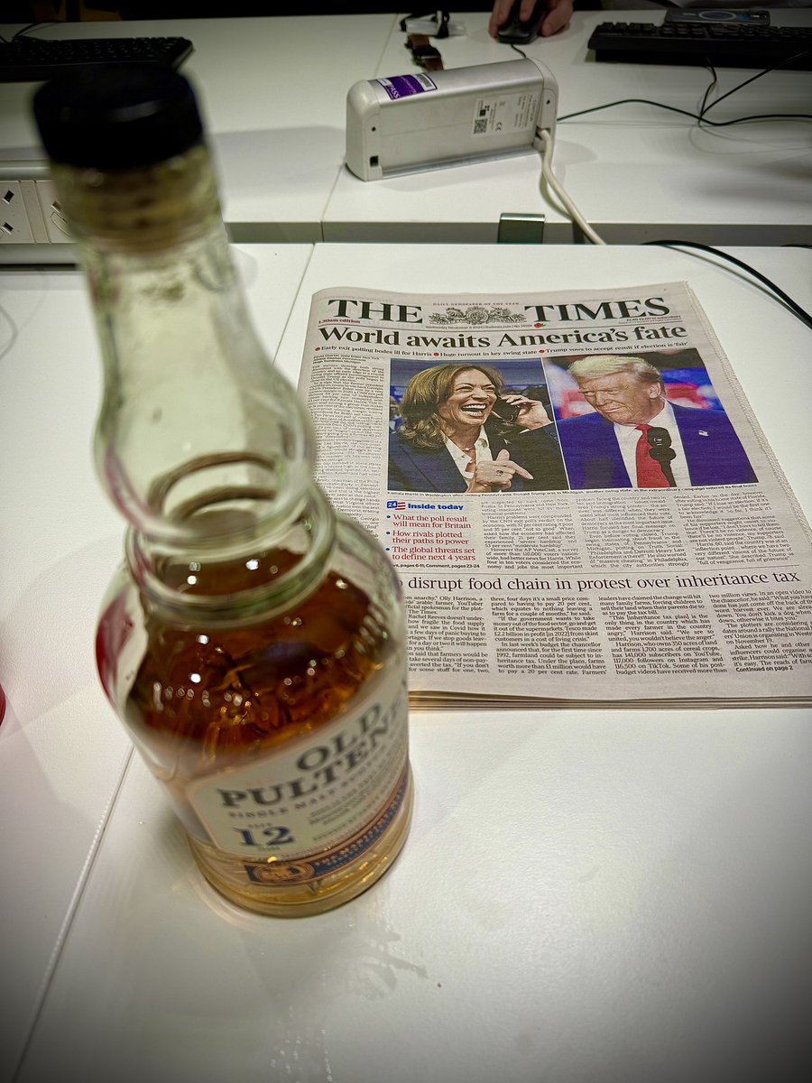 Calum Macdonald (@calumam) on Twitter photo Here’s the brilliant team who brought you 5 hours of history defining news coverage <a href="/TimesRadio/">Times Radio</a> 🇺🇸 and the post-show dram to help everyone get to sleep 🥃
Thank you for listening & watching.
I’ve always dreamed of presenting a US Election. This one was utterly remarkable. Here’s the brilliant team who brought you 5 hours of history defining news coverage <a href="/TimesRadio/">Times Radio</a> 🇺🇸 and the post-show dram to help everyone get to sleep 🥃
Thank you for listening & watching.
I’ve always dreamed of presenting a US Election. This one was utterly remarkable.
