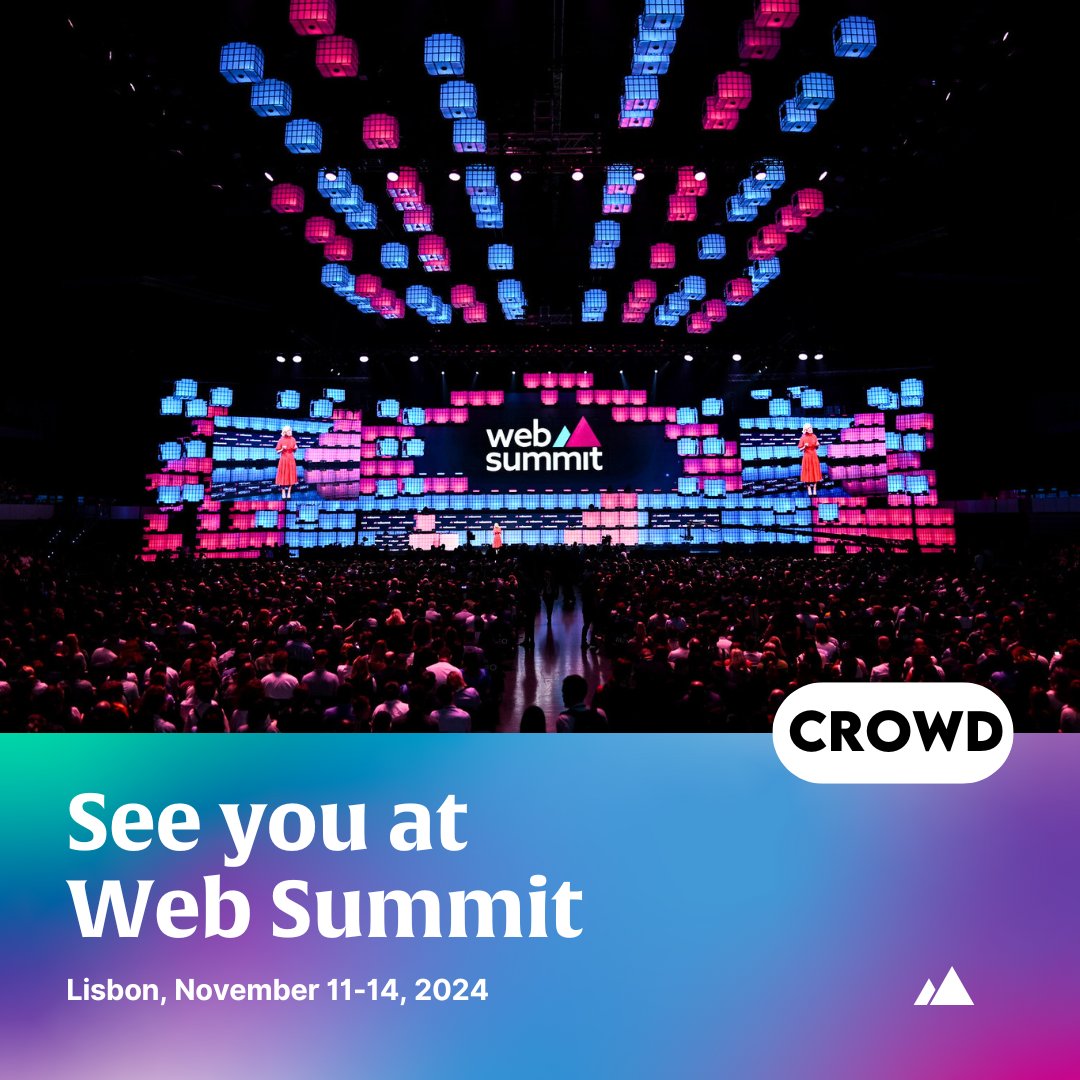 UseCrowd's tweet image. #WebSummit, here we come! 💃 

We're excited to announce that Crowd has been selected for the @WebSummit 2024 startup program in Lisbon this November! 

Be among the first to experience Crowd 2.0 in action. 

See you in Lisbon! 🙌 

#userresearch